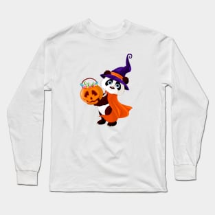 Panda Halloween Costume Long Sleeve T-Shirt